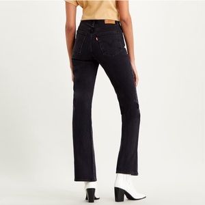 Levi’s Ribcage Bootcut Jeans in black size 27x33
